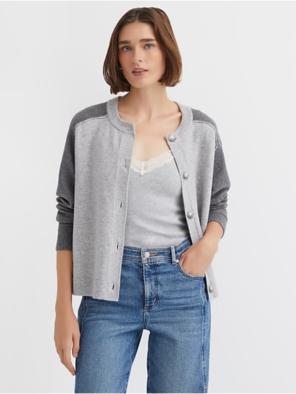 NWOT LOFT Saddle Sleeve Cardigan - Sz M (OVERSIZED)